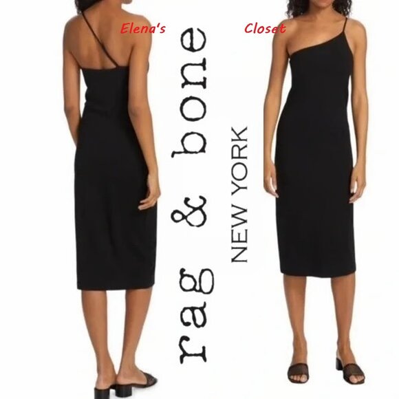 rag & bone Dresses & Skirts - NWT ~ RAG & BONE $350 ONE SHOULDER MIDI DRESS sz S